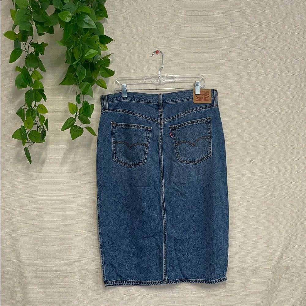Levi's Blue Denim Maxi Skirt - Picture 2 of 4